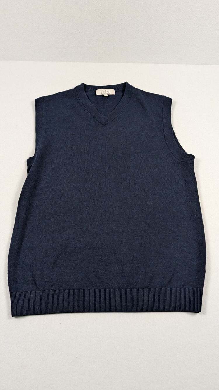 Turnbury Extra Fine Merino Wool V-neck Sweater Vest medium